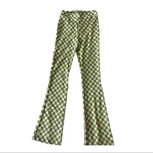 Primark Checkered Green Elastic Pants
